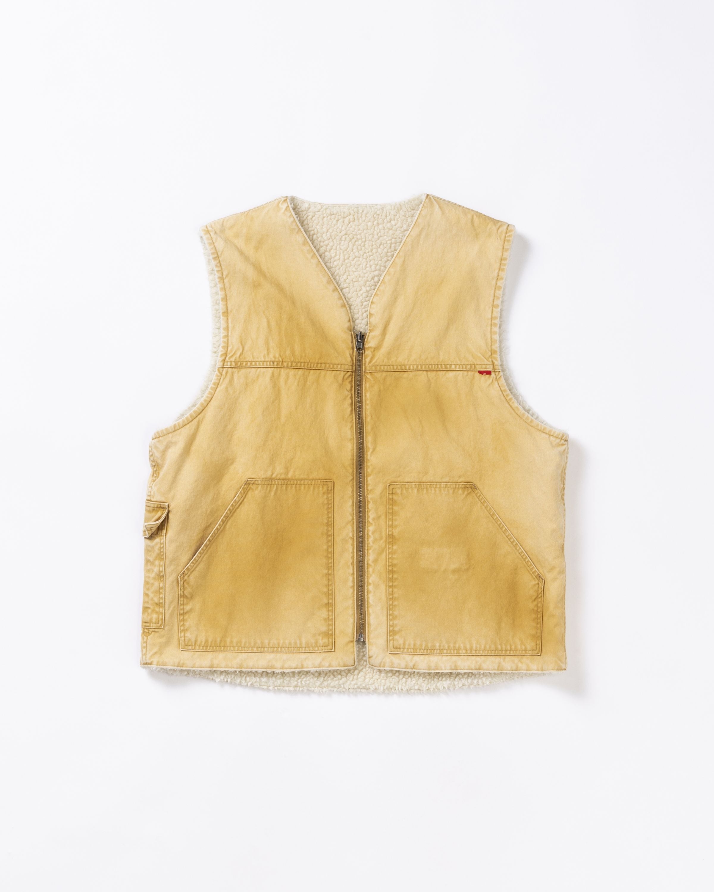 ANACHRONORM】REVERSIBLE DUCK VEST - YELLOW OCHER | standlobby