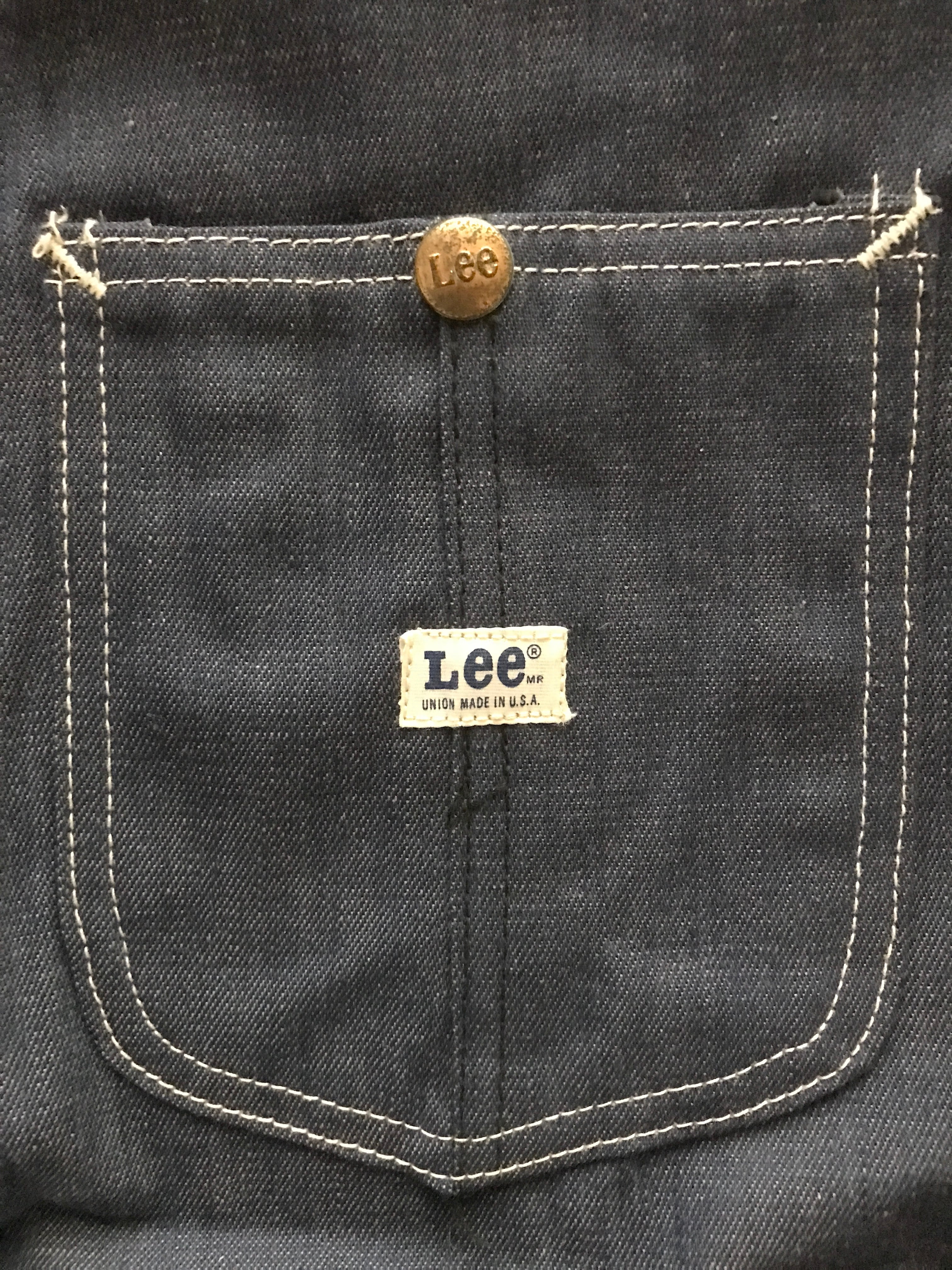 70's Lee 91-J デニムカバーオール 表記(38) DEADSTOCK