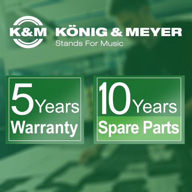 K&M フリューゲルホルン用スタンド 15240 5本脚 カラー:ブラック