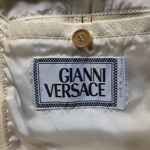 GIANNI VERSACE leather tracker jacket