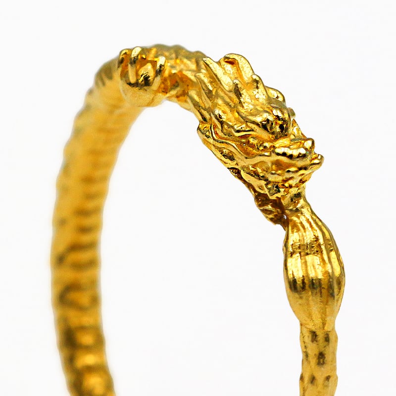 純金『黄金の龍のリング』太 16号から25号 【JUNGOLD】 | JUNGOLD