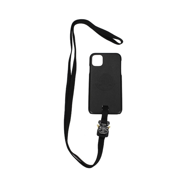 MONCLER モンクレール メンズ iPhoneケース レザー ブラック