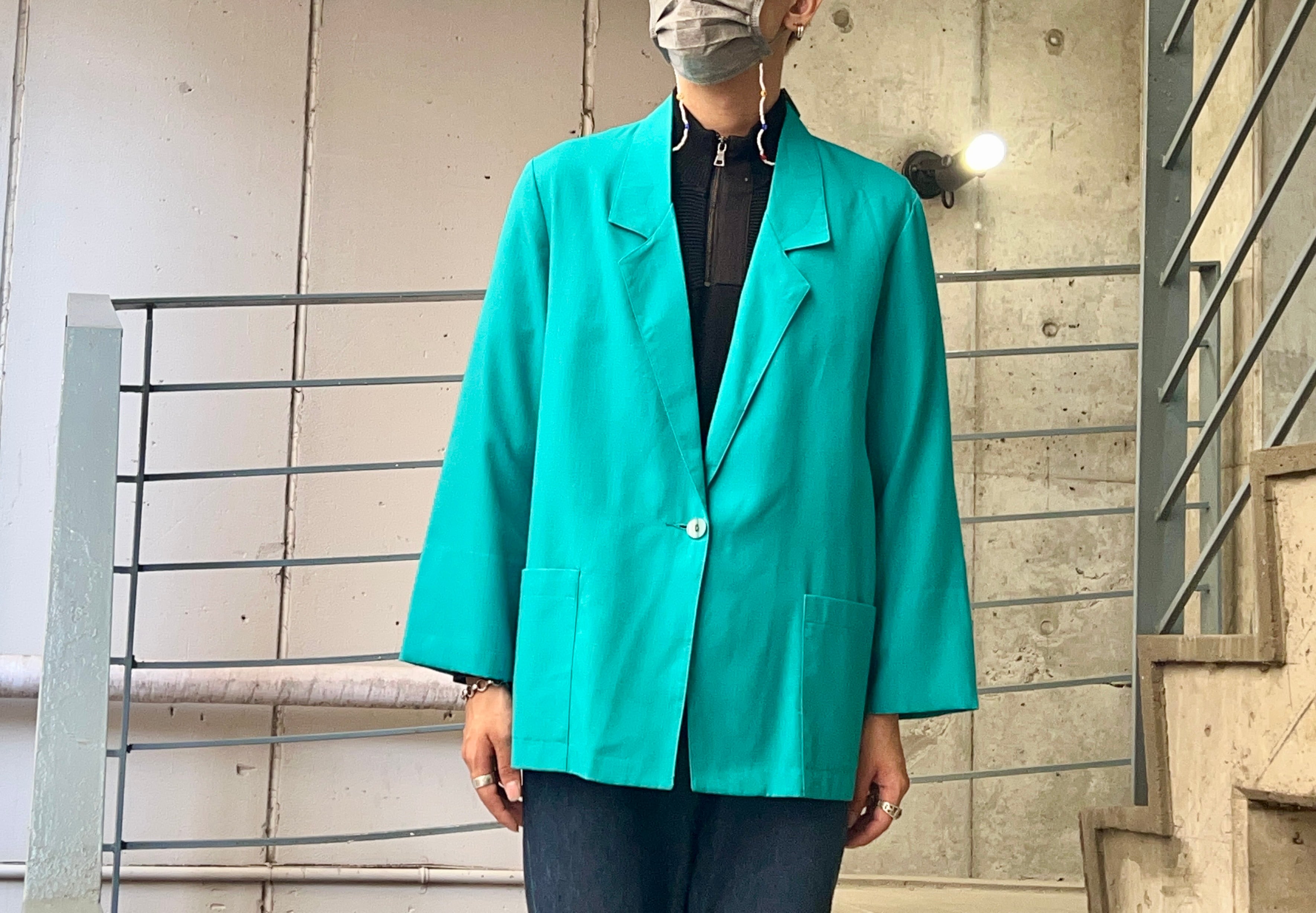 希少！ green MAN グリーンマン ダメージ 折れる Gジャン ブルゾン 定番