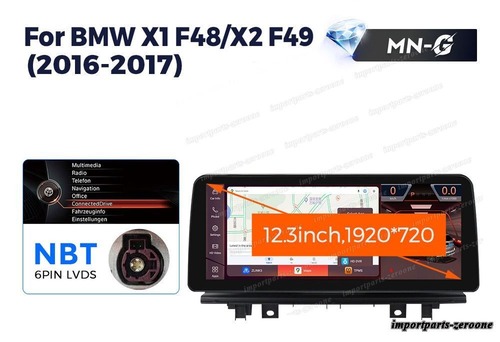 BMW X1 F48 2016-2017 NBT アンドロイドナビ 12.3インチ 668S 6+64G -RA-1134