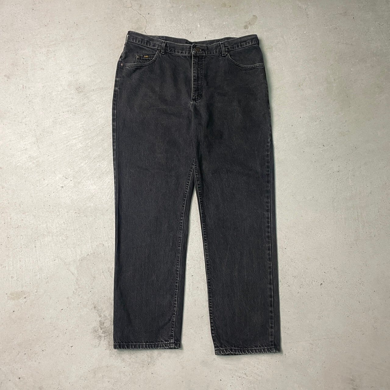 90〜00年代 Lee リー ブラックデニムパンツ テーパード メンズW40 古着 