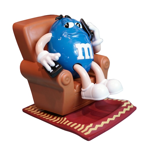 m&m's　sofa　ブルー　ソファ　chair　キャンディーディスペンサー　