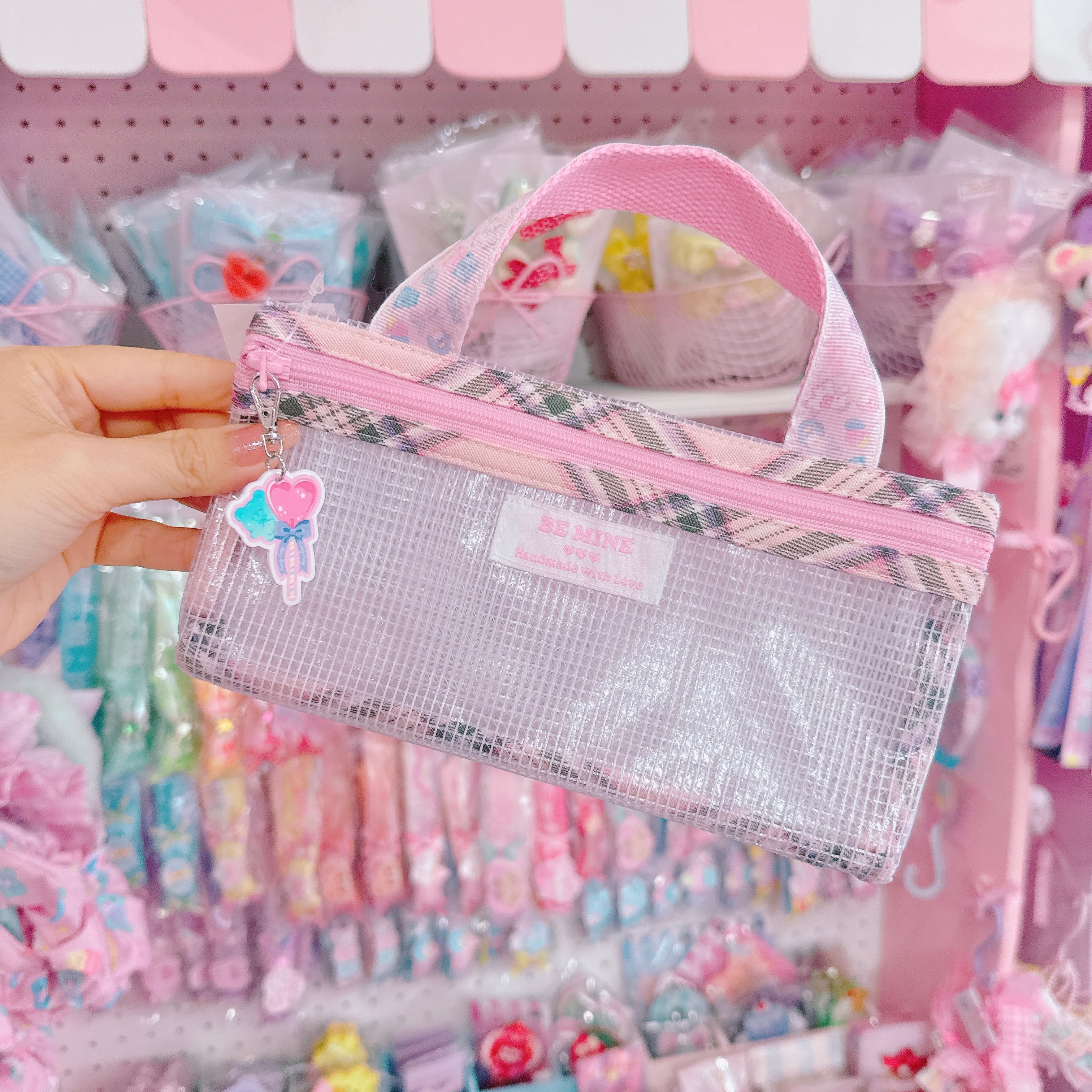 【N4】49-5バッグ風クリアポーチ