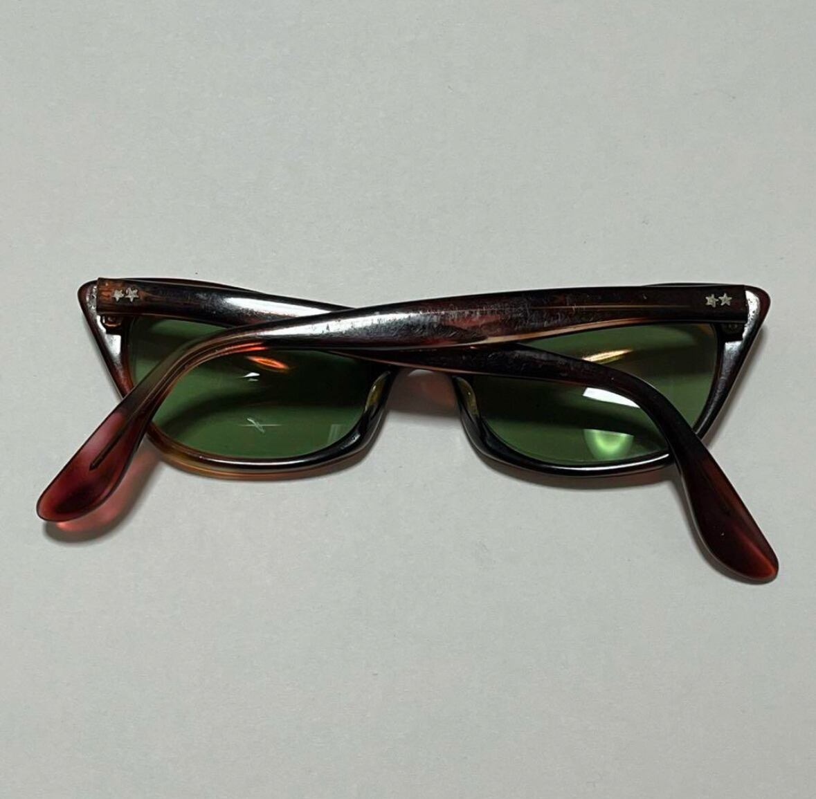 50's MADE IN USA キャッツアイ 46/20 サングラス アンバー | UC 50's MADE IN USA キャッツアイ 46/20 サングラス アンバー | UC