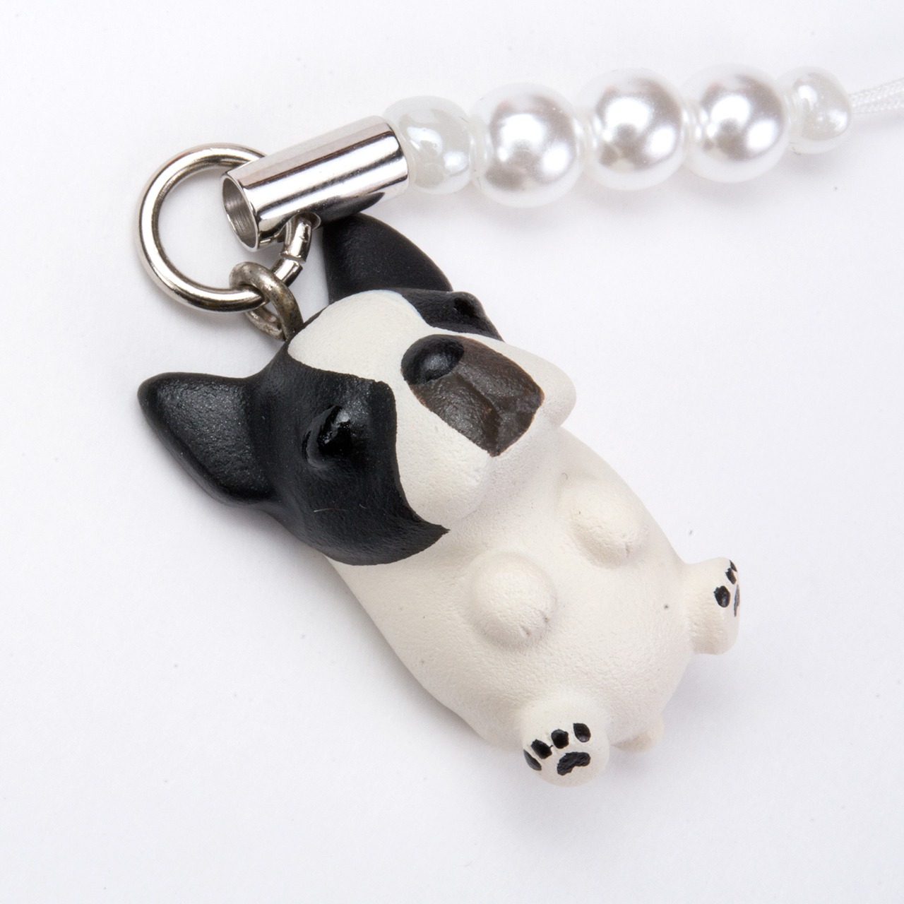 Dog 92 French Bulldog フレンチブルドッグ パイド ビーズ ストラップ DN-1501