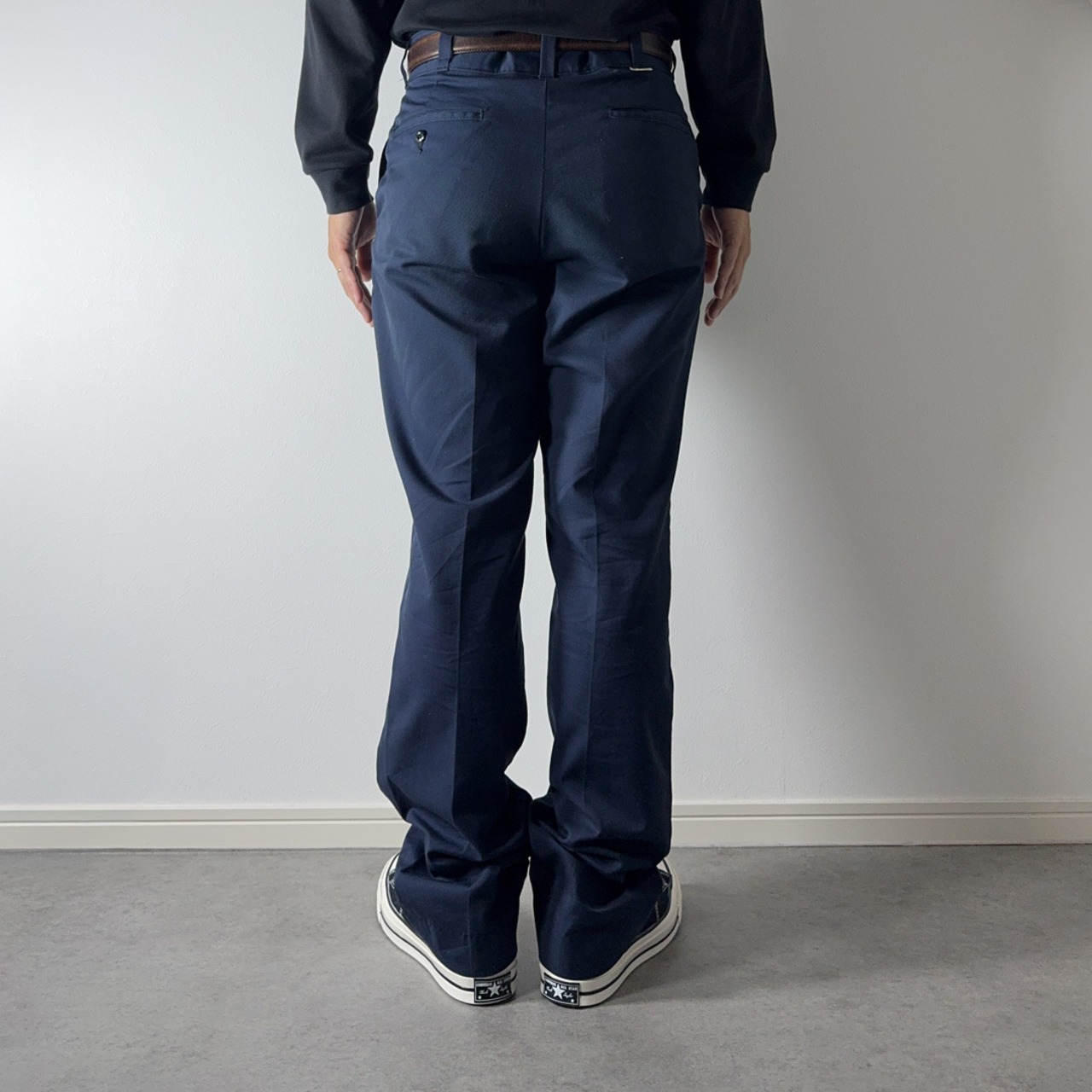 90s Dickies Industrial Wear work pants "made in USA" navy W33L31 古着 - 18