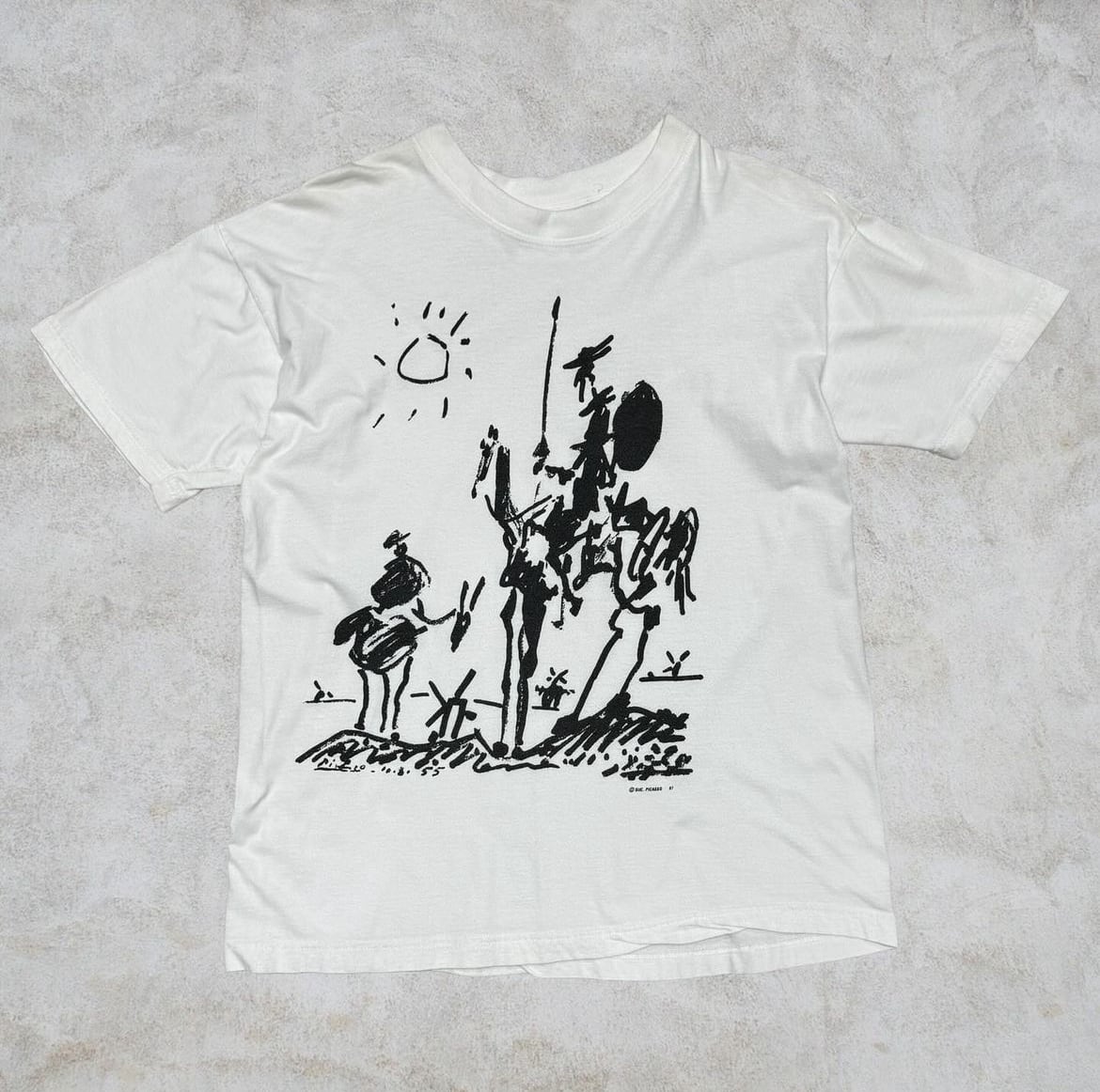 90's PIcasso Design Tee “ドン・キホーテ” 【Roots店】 | curb 90's PIcasso Design Tee “ドン・キホーテ” 【Roots店】 | curb