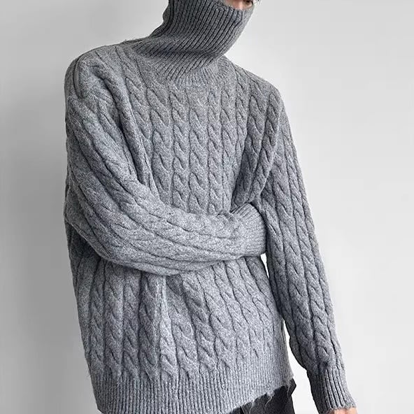 2WAYジップケーブルニット 1color MTO0523