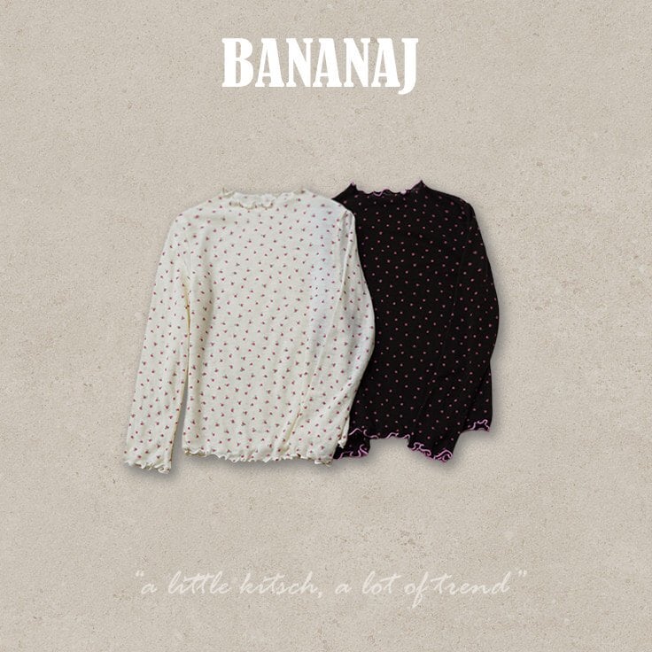 【2点送料無料】«予約»«ジュニアサイズあり»«Banana J» ローズトップス 2colors