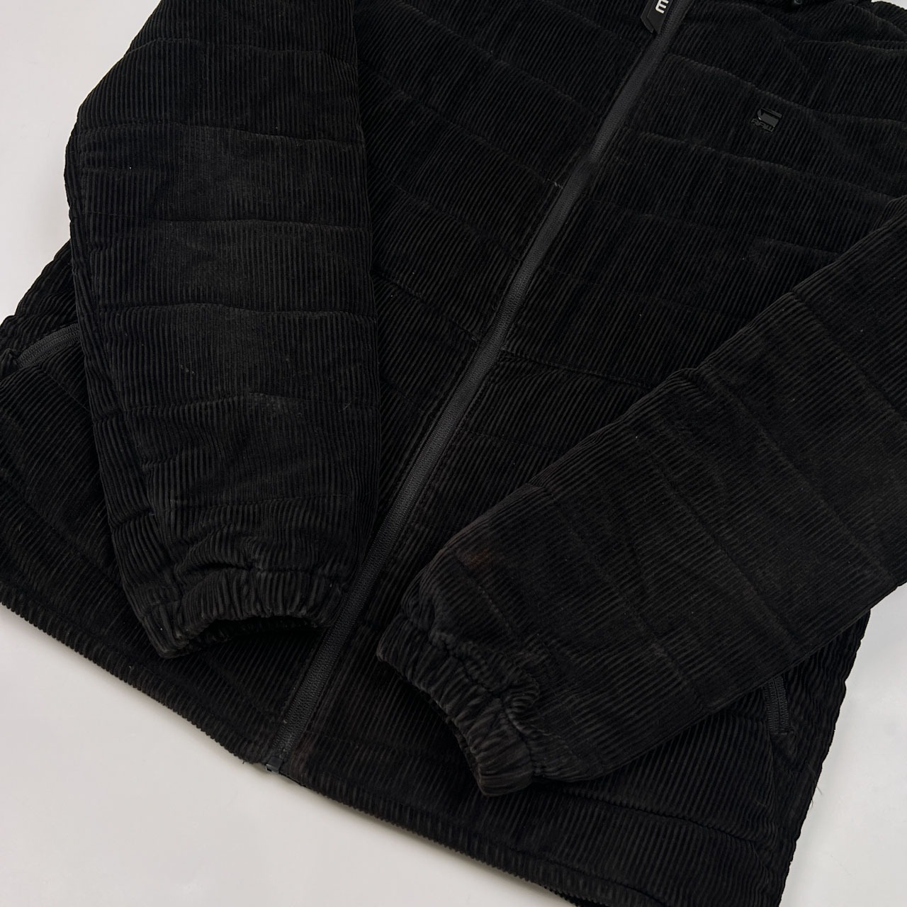 G-STAR RAW ジースター ロウ コーデュロイ マウンテンパーカー風 中綿 フード ジャケット サイズ M /ブラック