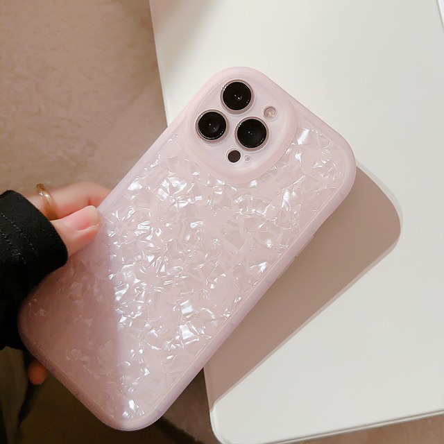 クリア ピンク シェル ケース | iPhoneケース