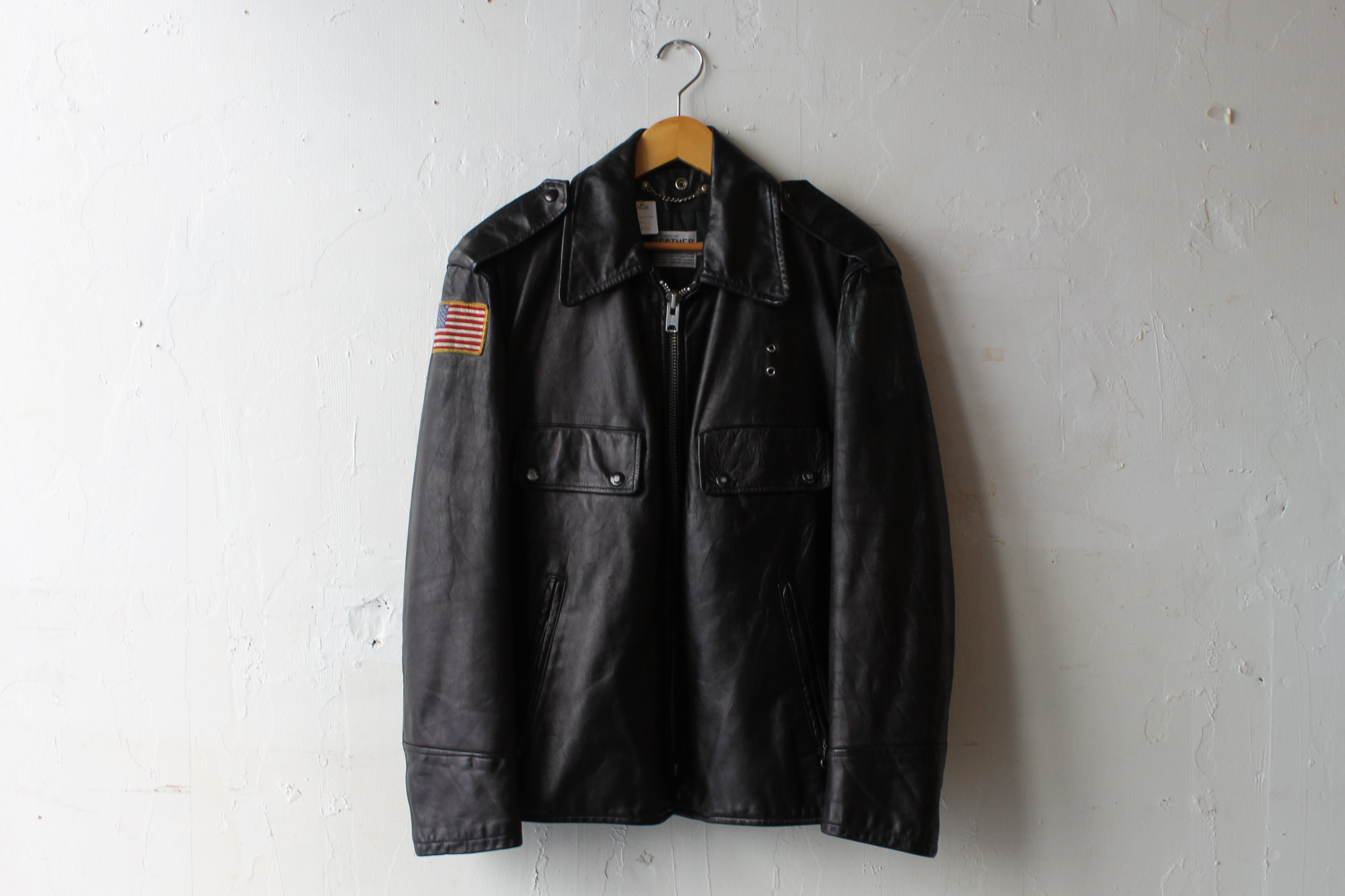 70's THIS GENUINE LEATHER GARMENT Leather Jacket | catalog