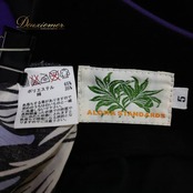 フラダンス 衣装 ALOHA STANDARDS アロハスタンダード ワンピース ドレス ブラック系 日本製 フリル ベロア 異素材 かわいい 華やか 鮮やか 黒 紫 白 ハワイアン アロハ ハワイアンプリント ダンス レッスン 練習 パープル系 ホワイト系