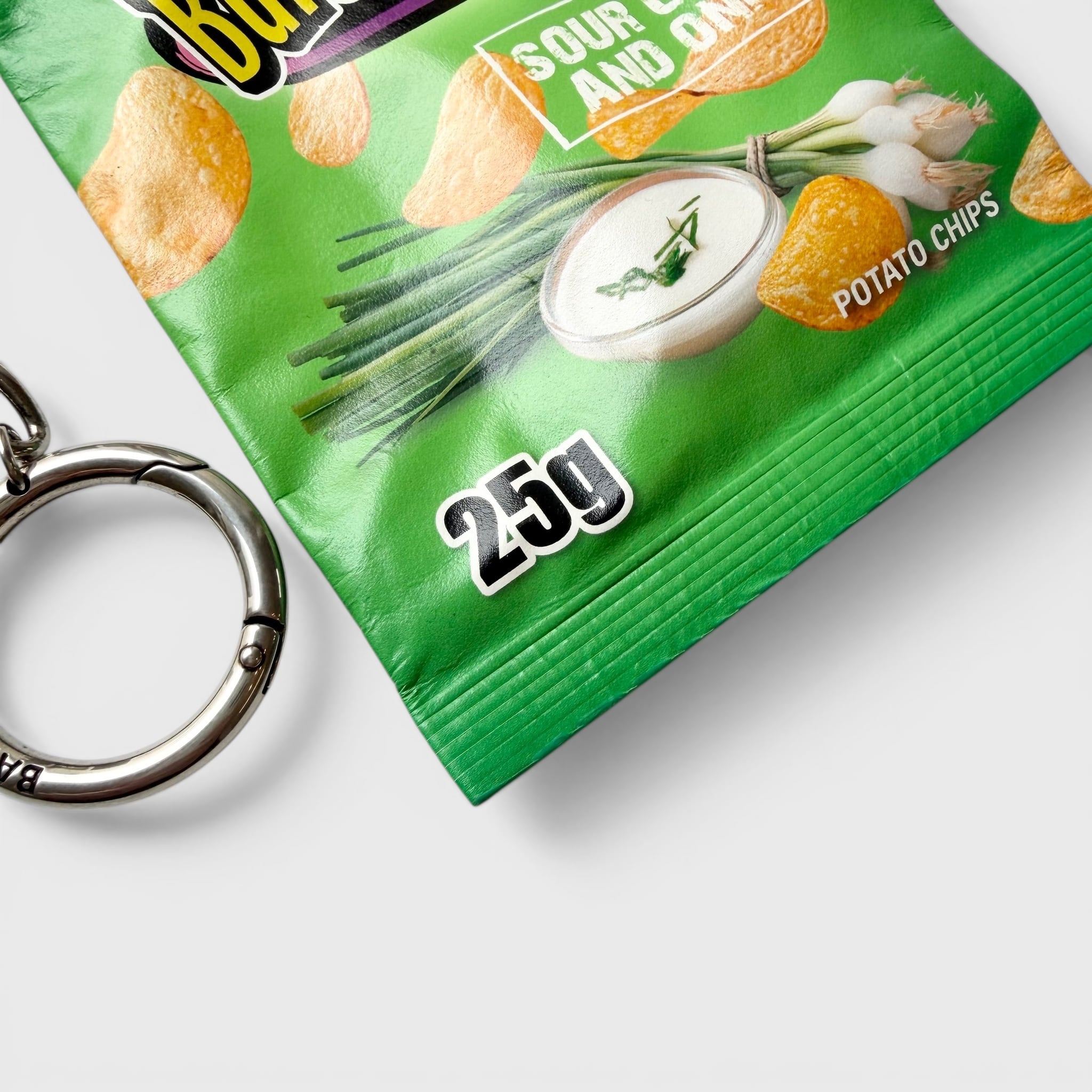 BALENCIAGA Keychain Chips Charm Calfskin Green | BRAND RESORT