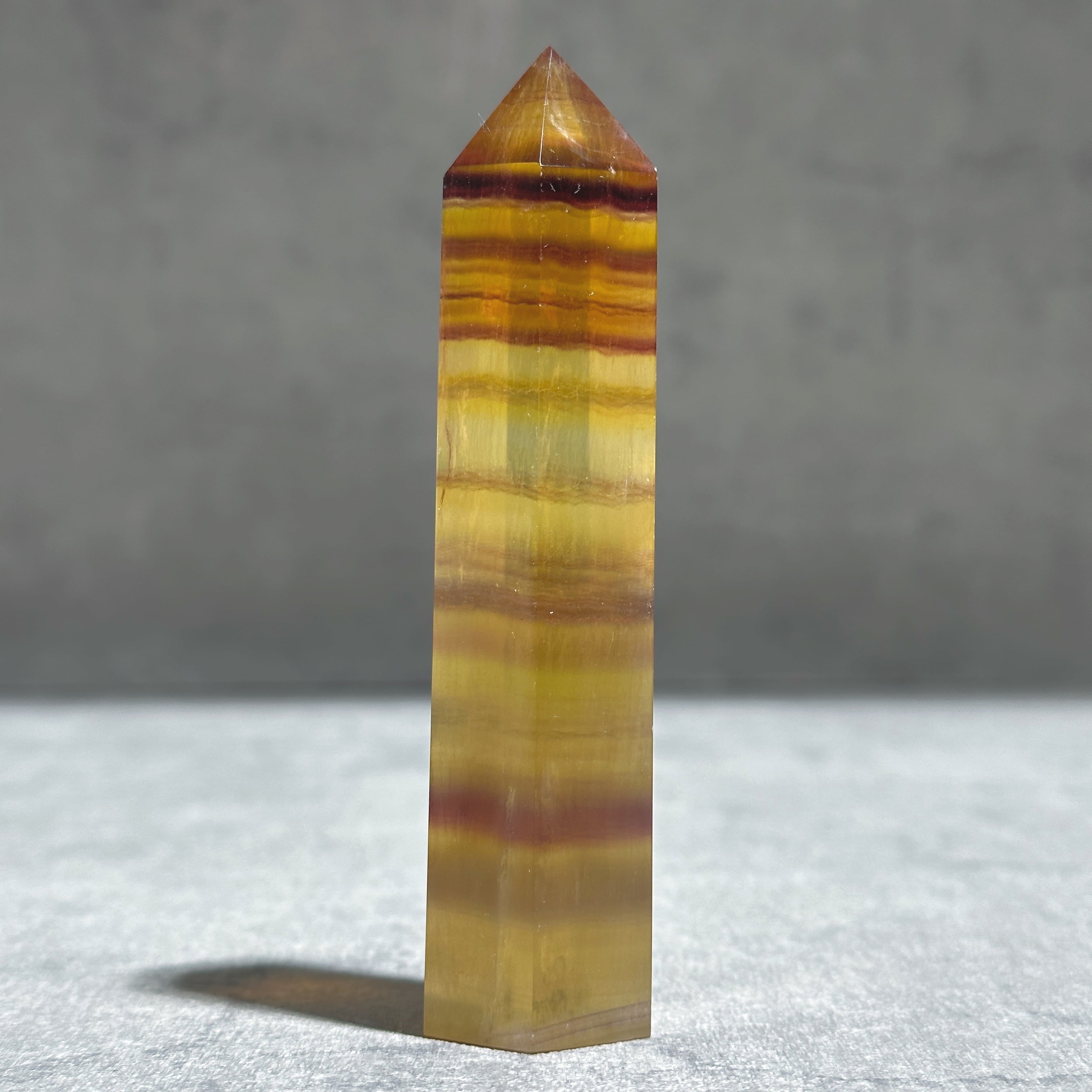 イエローフローライト タワー型 02◇ Yellow Fluorite ◇天然石・鉱物・パワーストーン