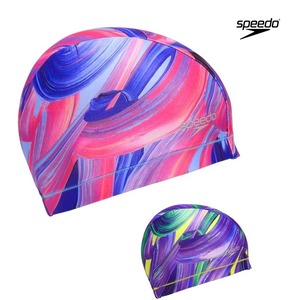 スピードスイムキャップ[ユニセックス]SE12658 ブラッシーシャドウトリコットキャップ