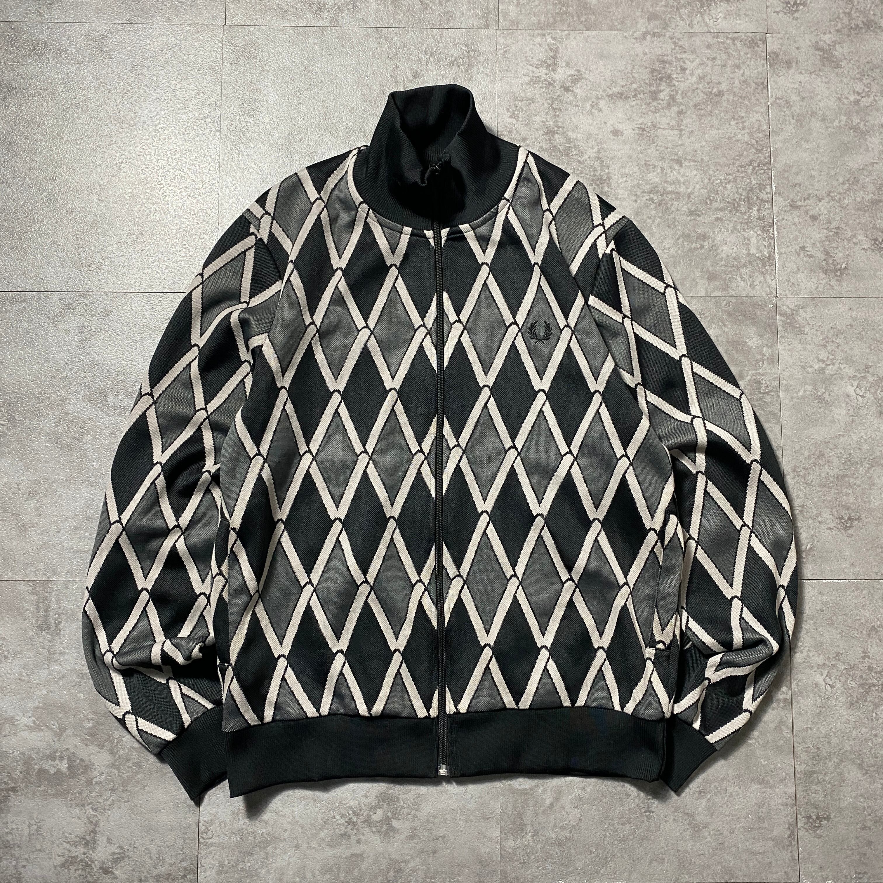 フレッドペリー トラックジャケット ジャージ S ロゴ刺繍 ポルトガル製