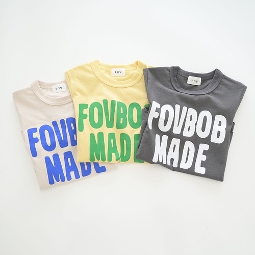 【1週間以内に発送】FOV F/B FOVBOB MADE ラウンドTシャツ604483