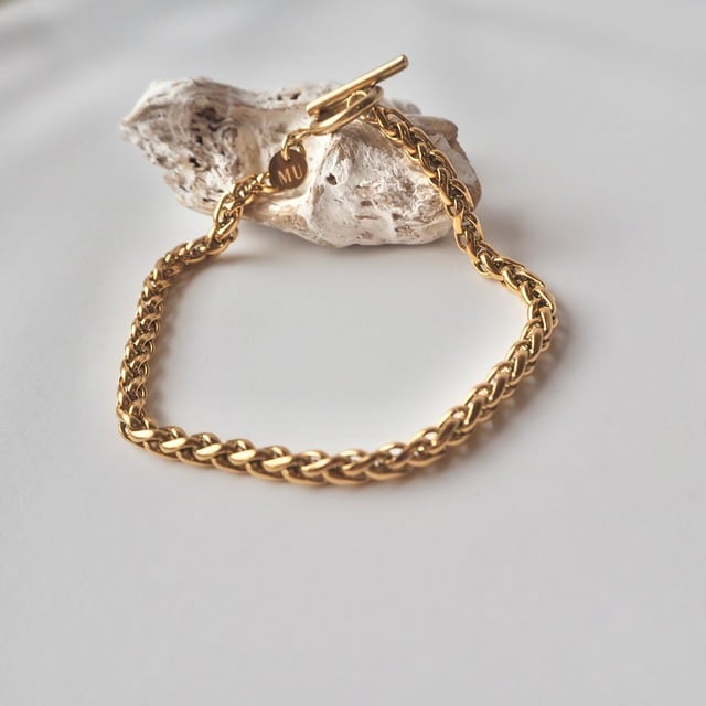 フォックステールチェーンブレスレット ＜オールサージカルステンレス