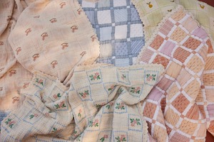 ＜BEBE ORGANIC＞ Plaid Blanket チェック柄 ブランケット(blue)