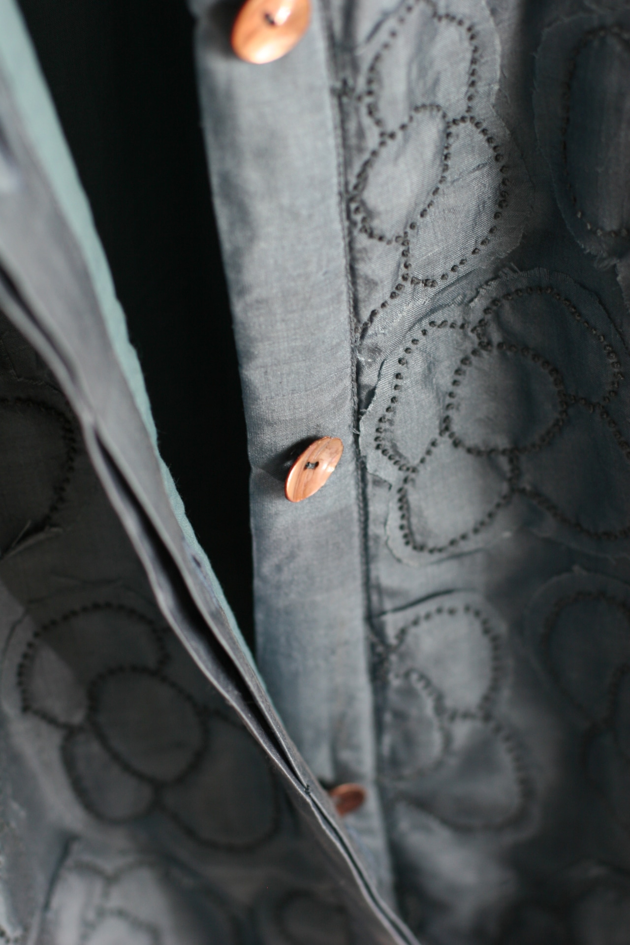 【BUNON】Khadi Silk Flower Quilting Blouson(BN2651)