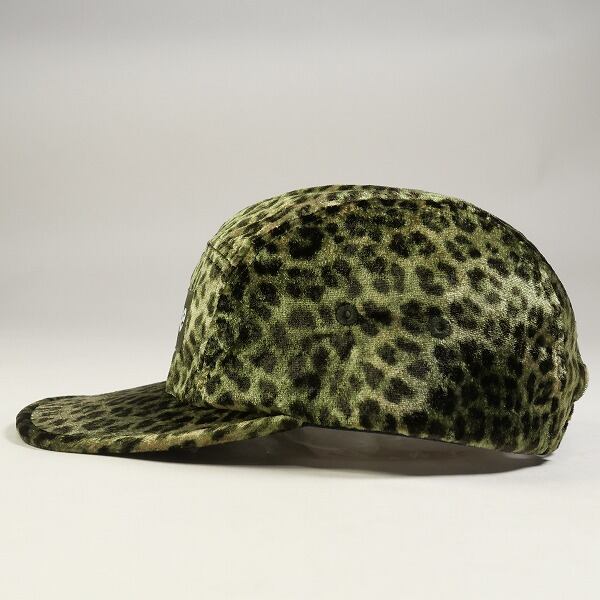Supreme Leopard Velvet Camp Cap Tan - SS24 - US Supreme Leopard