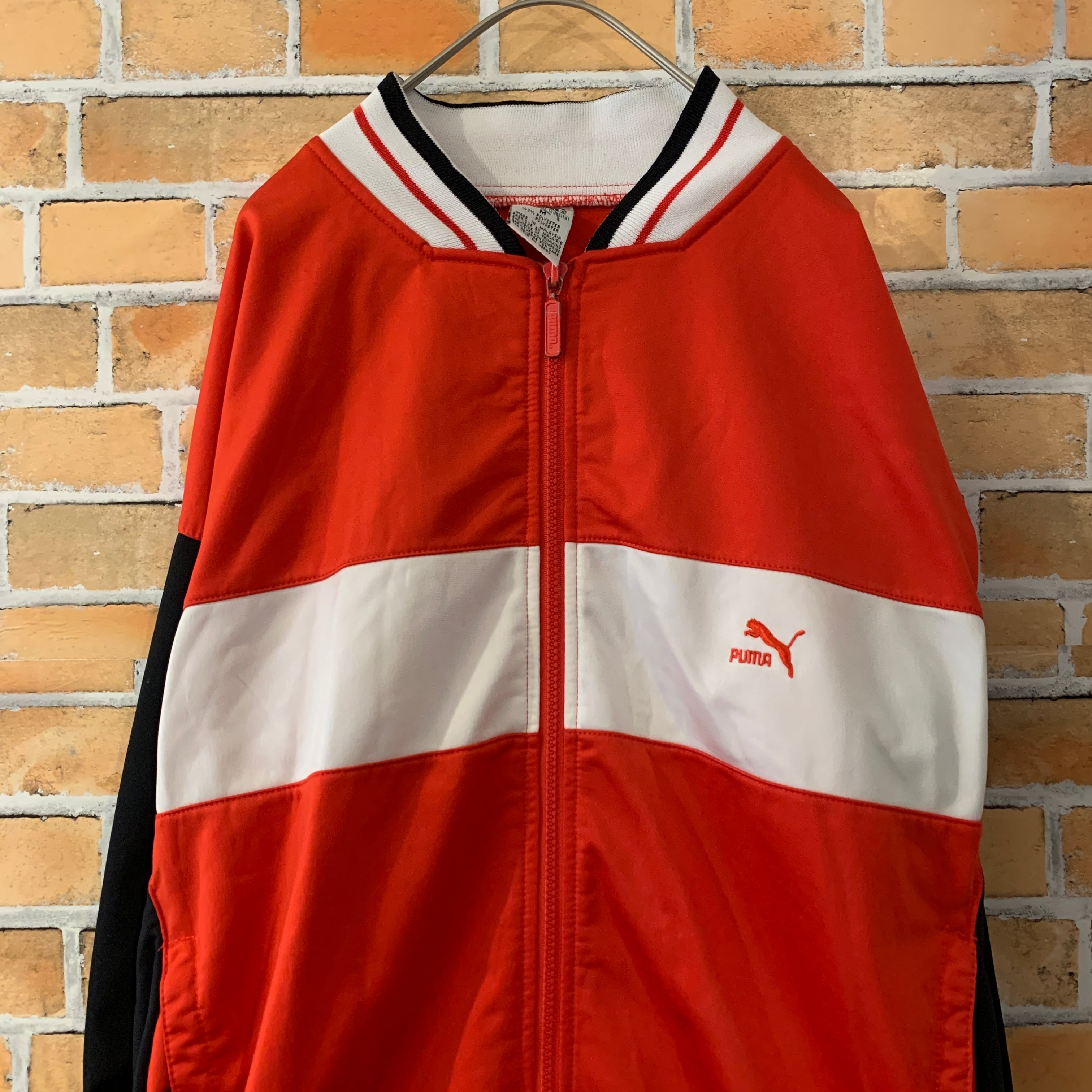 PUMA トラックジャケットジャージ 希少カラー オレンジ　80s  ビンテージ