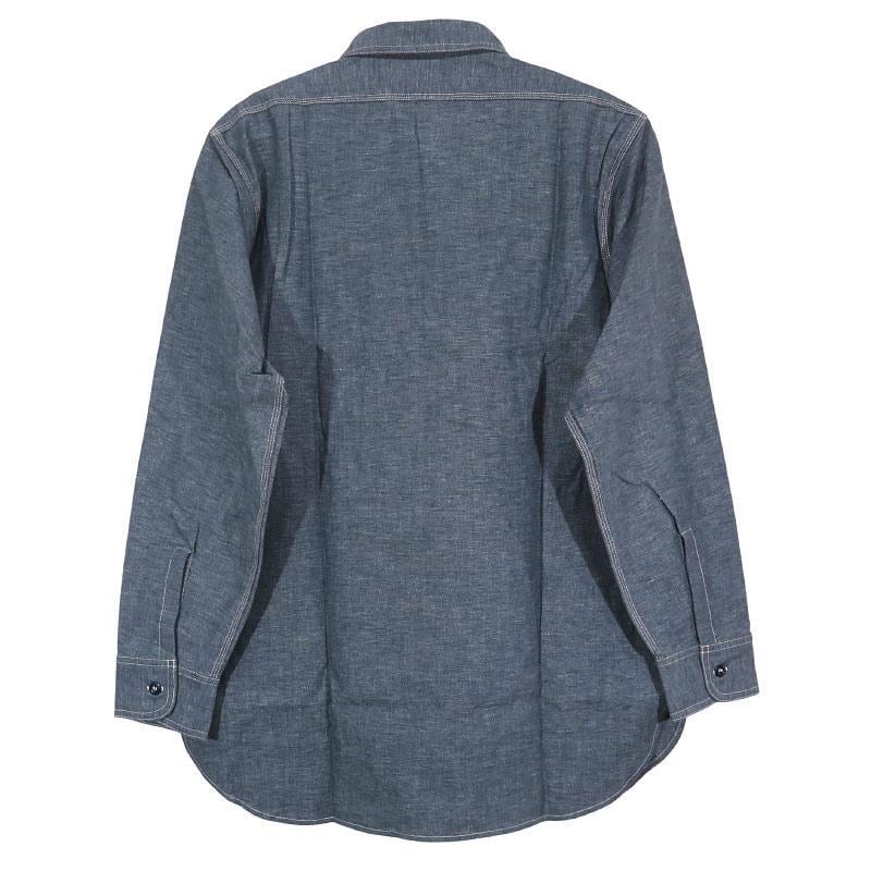 ATLAST&CO シャンブレー　シャツ　ブラック　グレー　炭黒　LOT391 新品 AtLast&Co アットラスト WORK CHAMBRAY SHIRT LOT391 ワーク