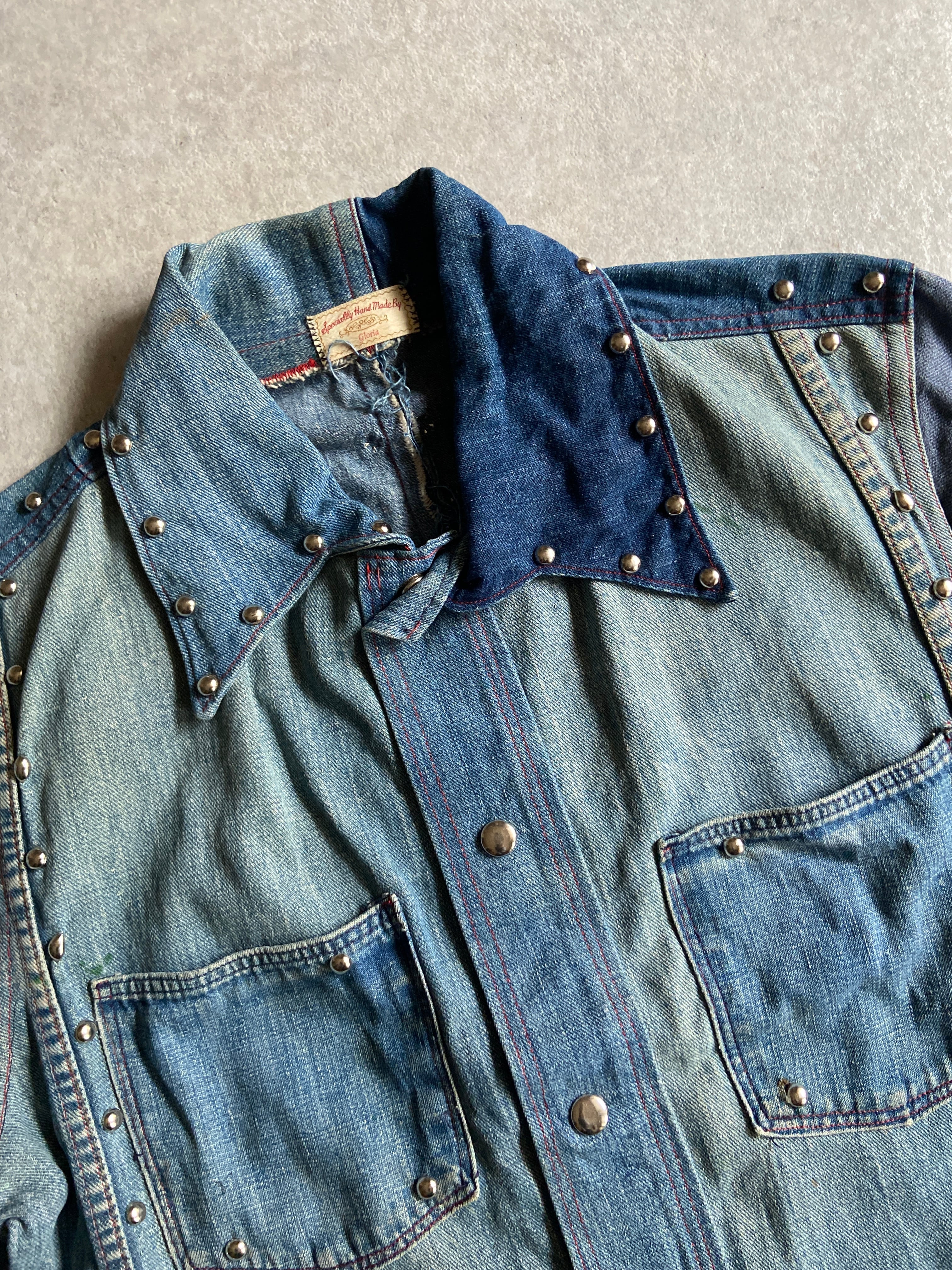 1970~80s Hand Made Denim Jacket L位 G973 | ROGER'S used clothing