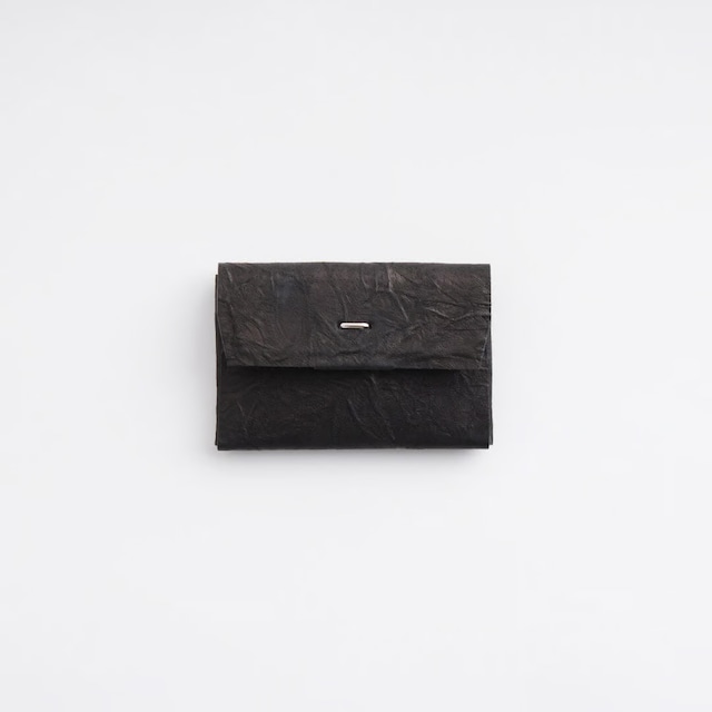 i ro se PAPER 3WAY MINI WALLET ( L.BROWN / BLACK )