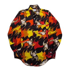 vintage 1970’s bird print shirt