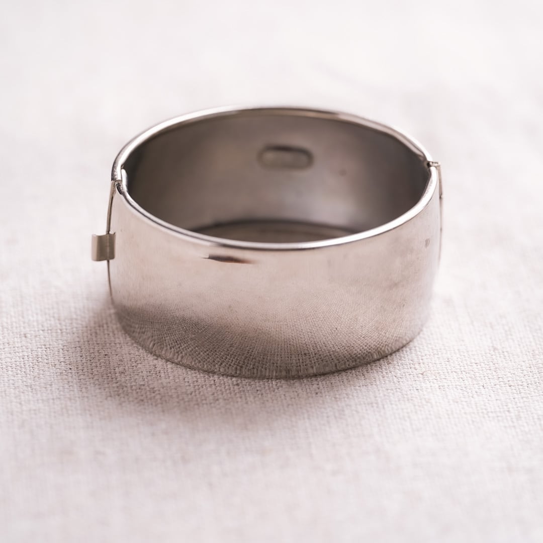 Valentine's Day Marche: Jones wide silver cuff bangle
