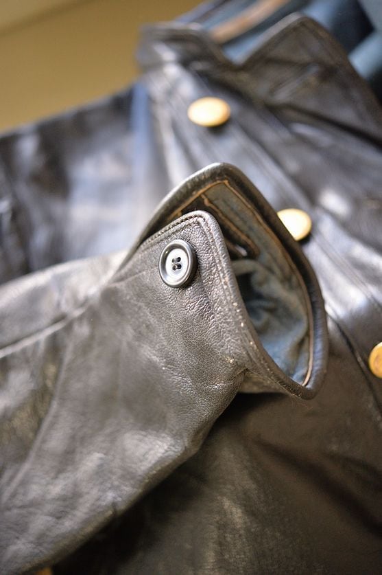 Vintage Swedish Work leather jacket 