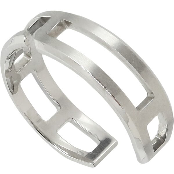 【美品・付属有】HERMES プレイバングル T4サイズ ステンレススティール Used HERMES エルメス プレイ バングル ブレスレット T4 ステンレス