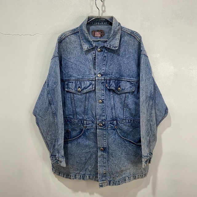 『送料無料』Levi's 80s USA製 75075 ケミカルデニムロングジャケット