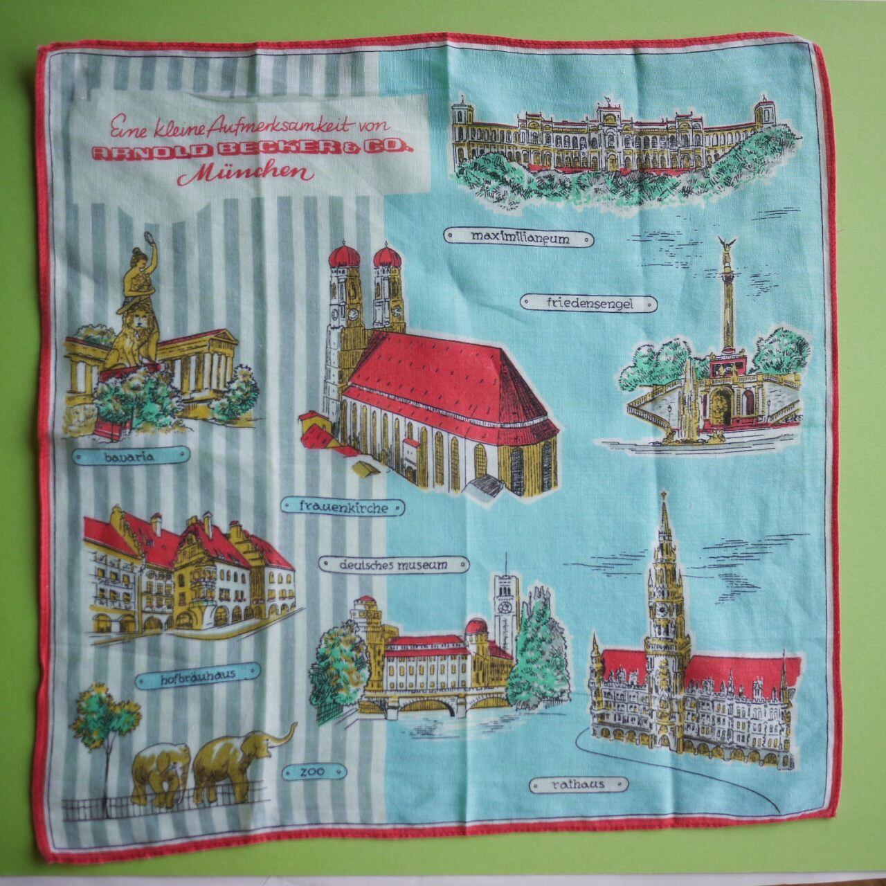 ドイツヴィンテージハンカチ ミュンヘン