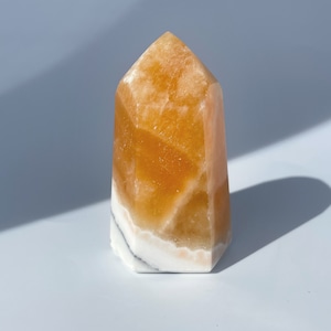 オレンジカルサイト タワー型13◇ Orange Calcite ◇天然石・鉱物・パワーストーン