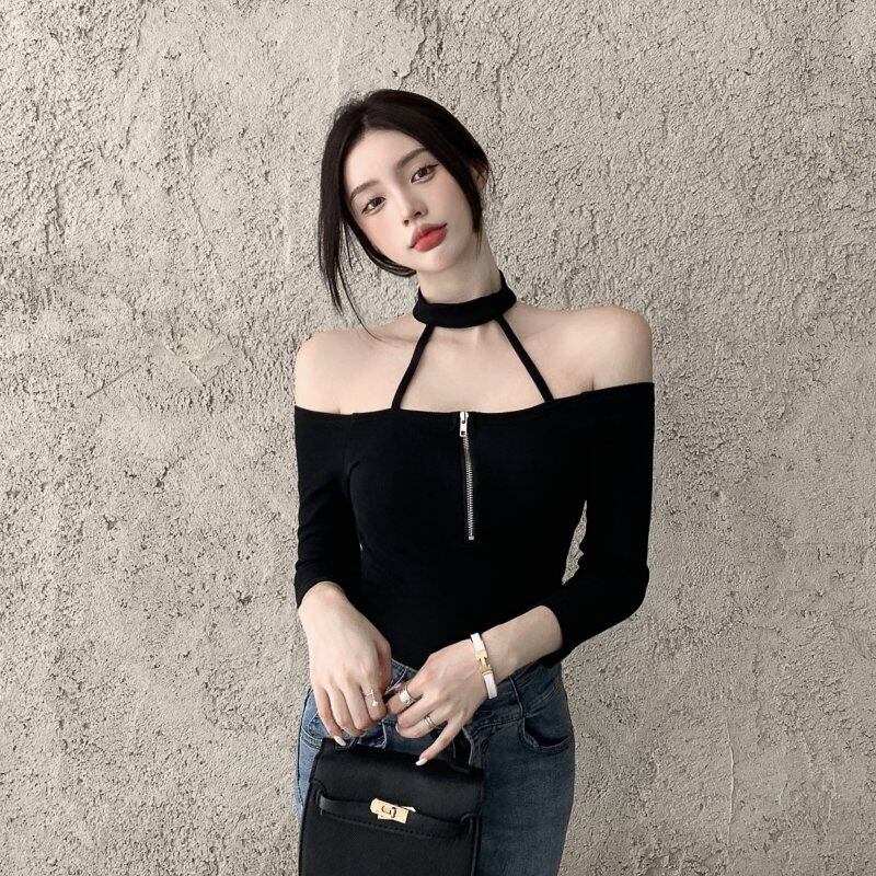 ストラップレスTシャツ シャツ オータムトップス ロング 秋物 ドラファッションホール29378617993