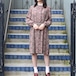 RETRO VINTAGE PAISLEY PATTERNED BELTED ONE PIECE/レトロ古着ペイズリー柄ベルテッドワンピース