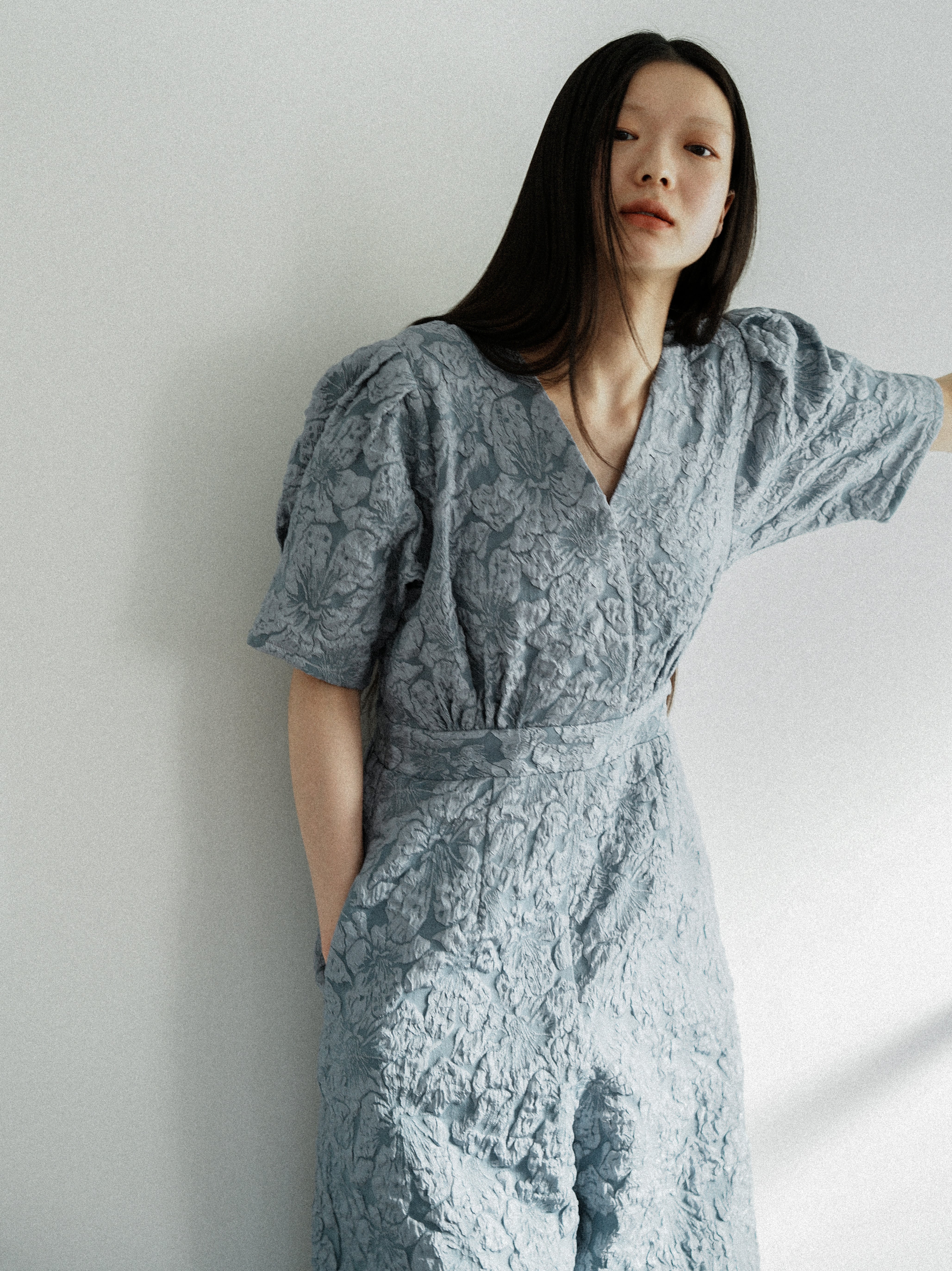 2/5-2/10先行受注商品】v neck all-in-one | Katrin TOKYO