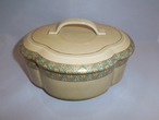 薩摩蓋付菓子鉢 Satsuma pottery box and cover  