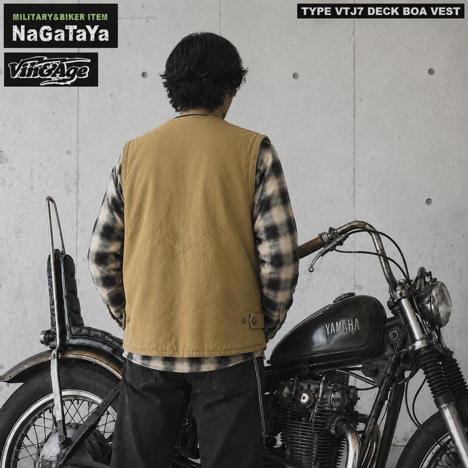 Vin&Age ヴィンアンドエイジ TYPE VTJ7 DECK BOA VEST デッキ 裏ボア