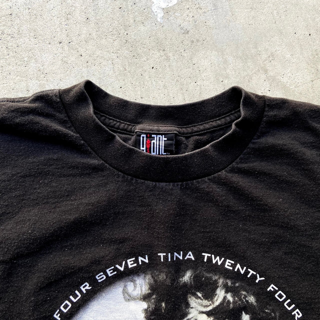 ティナターナー Tシャツ 黒 XL tina turner vintage
