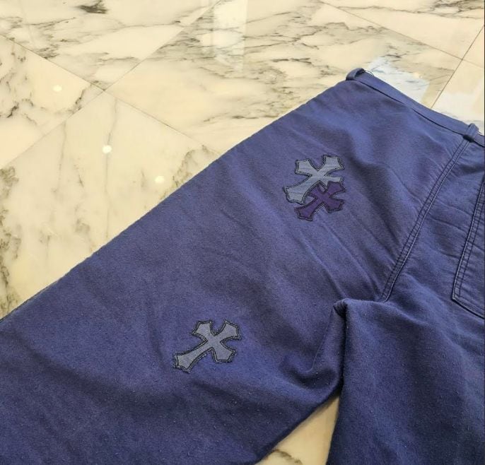 CHROME HEARTS クロムハーツ VNTG Cross Quilting Patch French Work