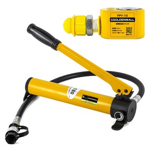 【新着特価】CGOLDENWALL 油圧ジャッキ小型 耐荷重5t、10t、20t、30t、50t、100t、150t狭いスペースの持ち上げ作業に最適 (10トン+ポンプ)