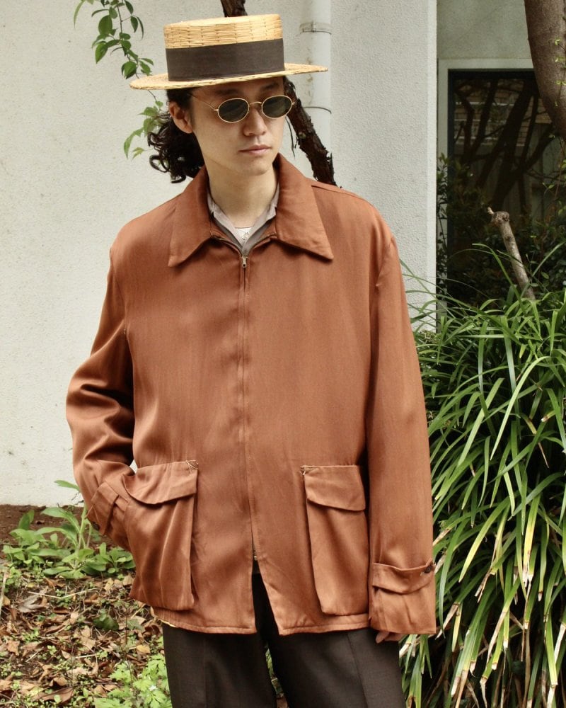 Vintage Rayon Gabardine Half Jacket [Early 1950s-] [RAM JACK] | beruf